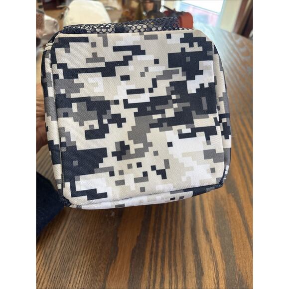 Thirty One mini square utility tote black/grey/white pixel - Picture 3 of 6